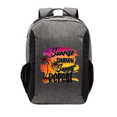 Sunrise Sunburn Sunset Repeat Great Gift Vector Backpack