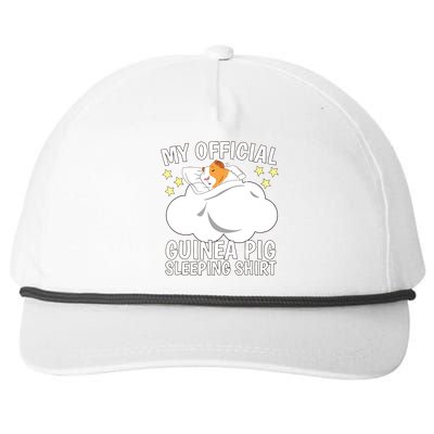 Sleeping Shirts Sleep Pajama Naps PJ Guinea Pig Snapback Five-Panel Rope Hat