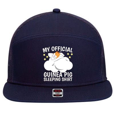 Sleeping Shirts Sleep Pajama Naps PJ Guinea Pig 7 Panel Mesh Trucker Snapback Hat