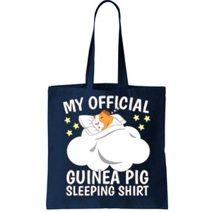 Sleeping Shirts Sleep Pajama Naps PJ Guinea Pig Tote Bag