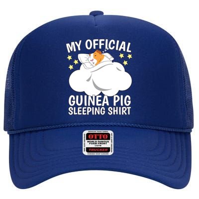 Sleeping Shirts Sleep Pajama Naps PJ Guinea Pig High Crown Mesh Back Trucker Hat