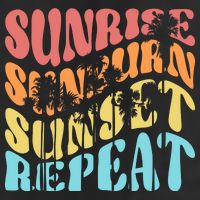 Sunride Sunburn Sunset Repeat Adult Drive Performance Visor
