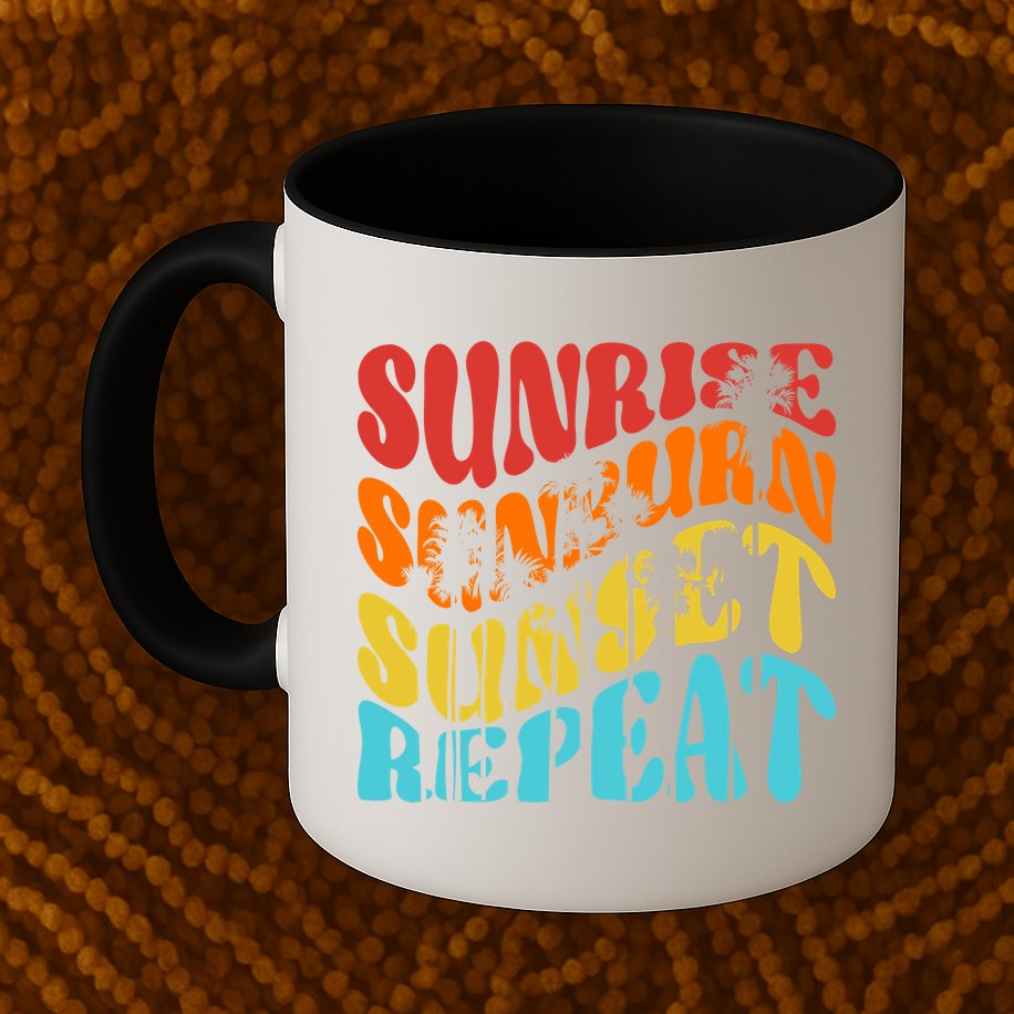 Sunride Sunburn Sunset Repeat Mug