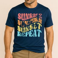 Sunride Sunburn Sunset Repeat Cooling Performance Crew T-Shirt