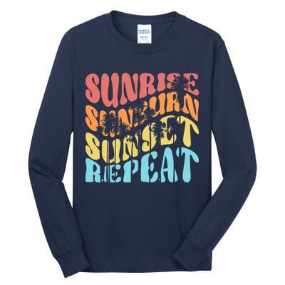 Sunride Sunburn Sunset Repeat Tall Long Sleeve T-Shirt