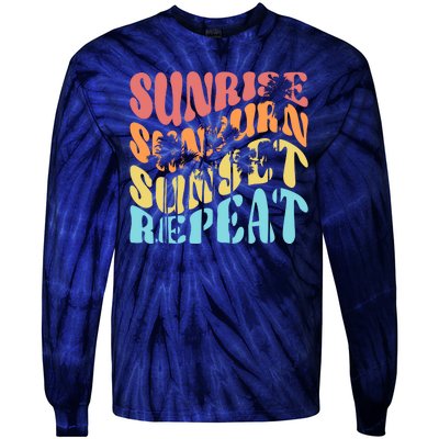 Sunride Sunburn Sunset Repeat Tie-Dye Long Sleeve Shirt