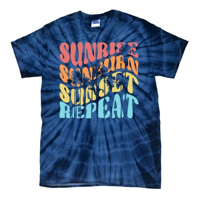 Sunride Sunburn Sunset Repeat Tie-Dye T-Shirt