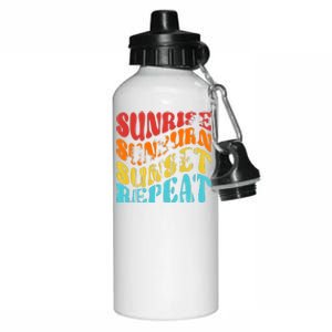 Sunride Sunburn Sunset Repeat Aluminum Water Bottle