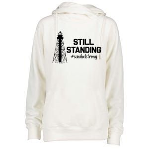 Still Standing Sanibel Strong Florida Hurricane Relief Womens Funnel Neck Pullover Hood