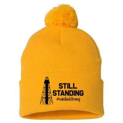 Still Standing Sanibel Strong Florida Hurricane Relief Pom Pom 12in Knit Beanie