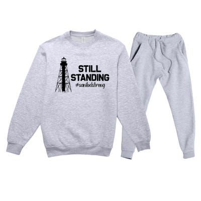 Still Standing Sanibel Strong Florida Hurricane Relief Premium Crewneck Sweatsuit Set