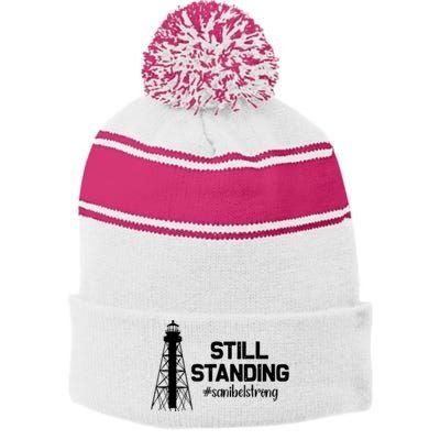 Still Standing Sanibel Strong Florida Hurricane Relief Stripe Pom Pom Beanie