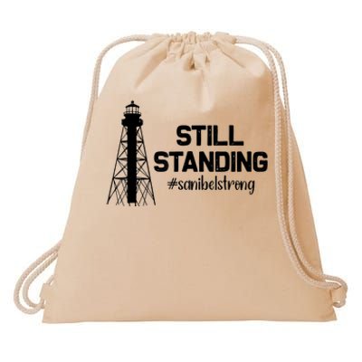 Still Standing Sanibel Strong Florida Hurricane Relief Drawstring Bag