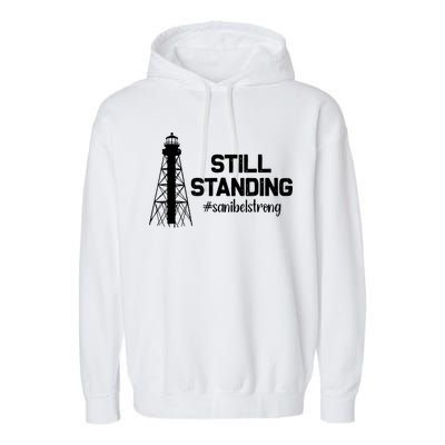 Still Standing Sanibel Strong Florida Hurricane Relief Garment-Dyed Fleece Hoodie