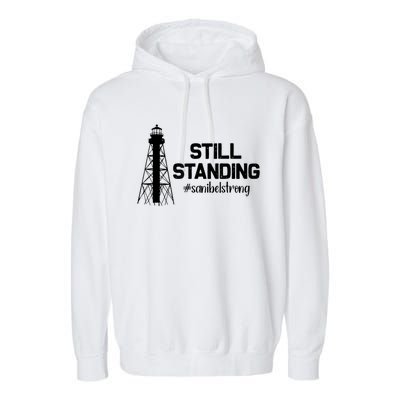 Still Standing Sanibel Strong Florida Hurricane Relief Garment-Dyed Fleece Hoodie