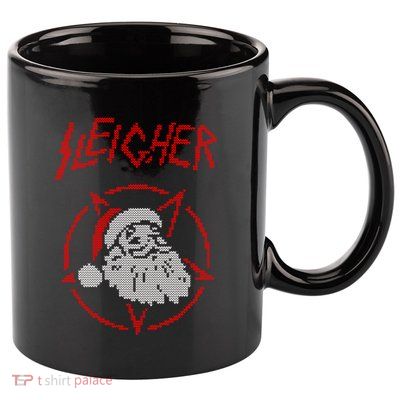 Sleigher Sweater Santa Ugly Christmas Funny Metal 11oz C Handle Ceramic Mug
