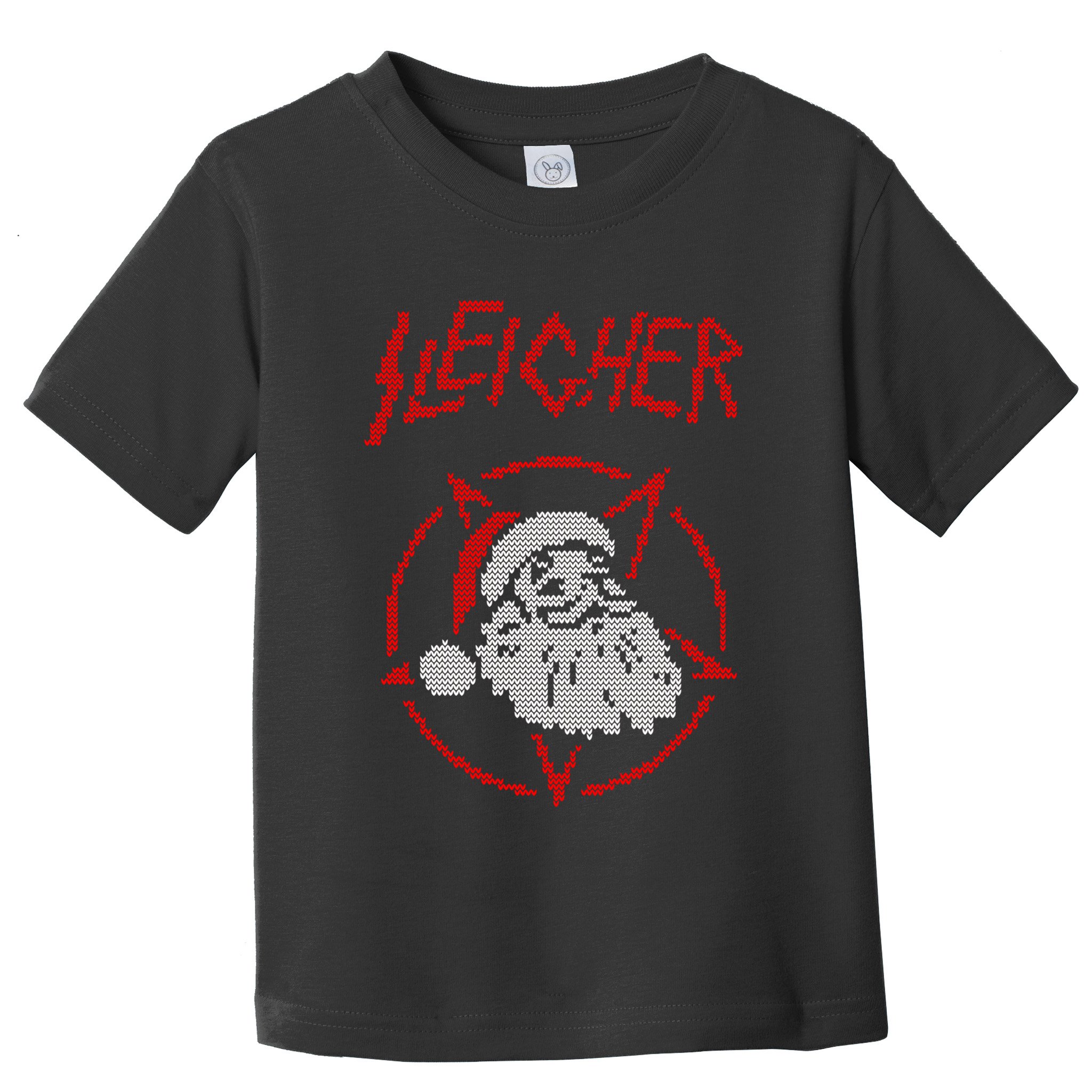 Sleigher Sweater Santa Ugly Christmas Funny Metal Toddler T-Shirt