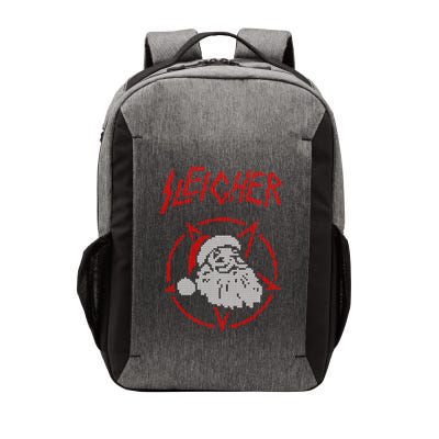 Sleigher Sweater Santa Ugly Christmas Funny Metal Vector Backpack