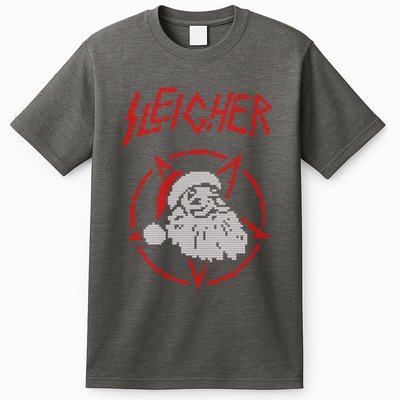 Sleigher Sweater Santa Ugly Christmas Funny Metal T-Shirt