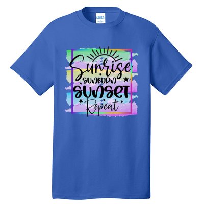 Sunrise Sunburn Sunset Repeat Gift Tall T-Shirt