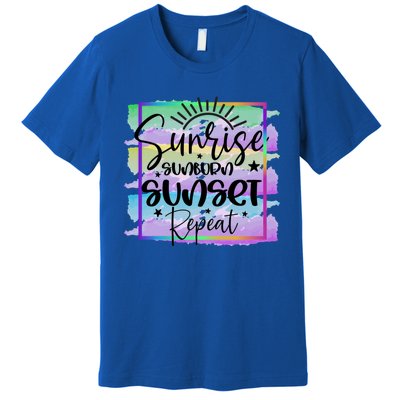 Sunrise Sunburn Sunset Repeat Gift Premium T-Shirt