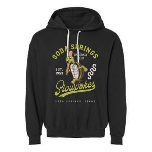 Soda Springs Slowpokes Minor League Baseball Team Garment-Dyed Fleece Hoodie