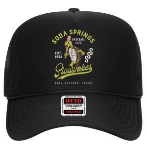 Soda Springs Slowpokes Minor League Baseball Team High Crown Mesh Back Trucker Hat