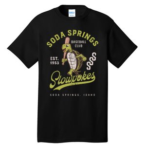 Soda Springs Slowpokes Minor League Baseball Team Tall T-Shirt