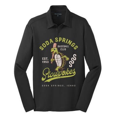 Soda Springs Slowpokes Minor League Baseball Team Silk Touch Performance Long Sleeve Polo