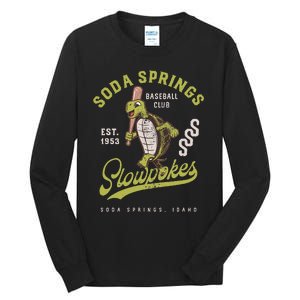 Soda Springs Slowpokes Minor League Baseball Team Tall Long Sleeve T-Shirt