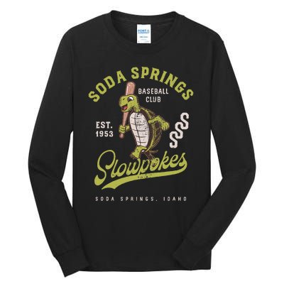 Soda Springs Slowpokes Minor League Baseball Team Tall Long Sleeve T-Shirt