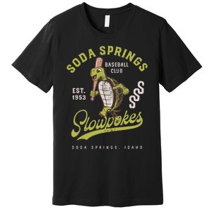 Soda Springs Slowpokes Minor League Baseball Team Premium T-Shirt