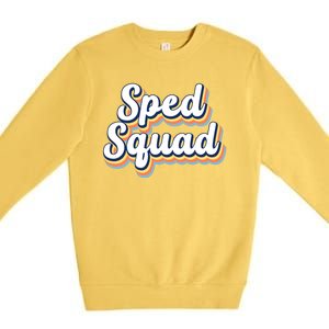 Sped Squad Special Education Retro Premium Crewneck Sweatshirt