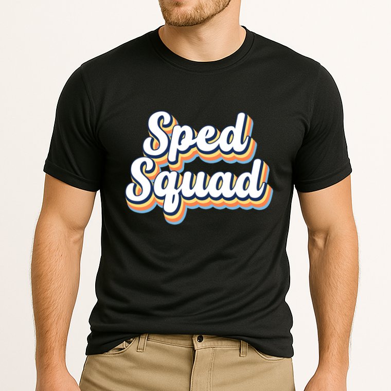 Sped Squad Special Education Retro Cooling Performance Crew T-Shirt