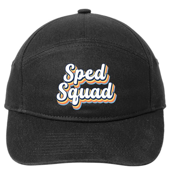 Sped Squad Special Education Retro 7-Panel Snapback Hat