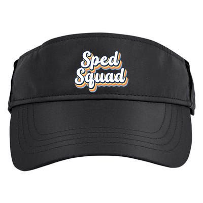 Sped Squad Special Education Retro Adult Drive Performance Visor