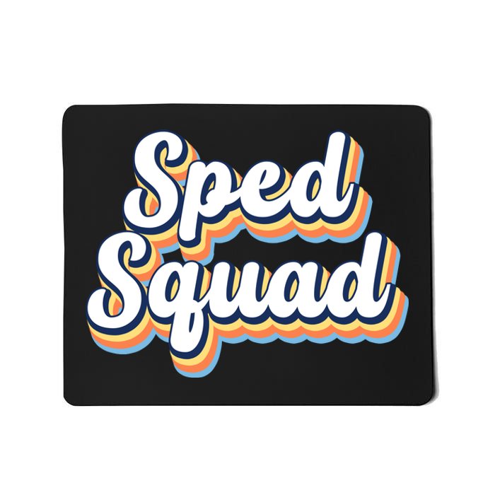 Sped Squad Special Education Retro Mousepad