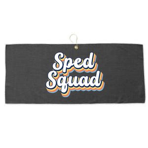 Sped Squad Special Education Retro Large Microfiber Waffle Golf Towel