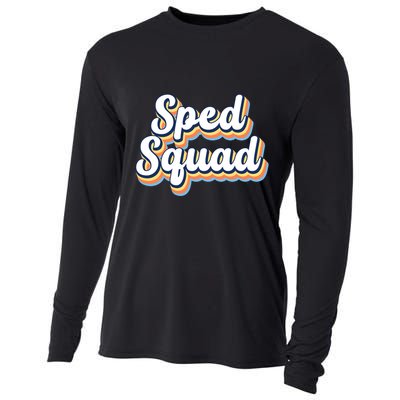 Sped Squad Special Education Retro Cooling Performance Long Sleeve Crew