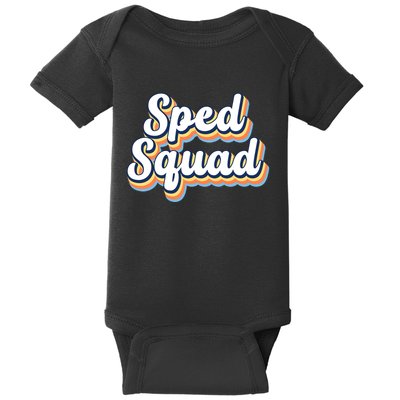 Sped Squad Special Education Retro Baby Bodysuit