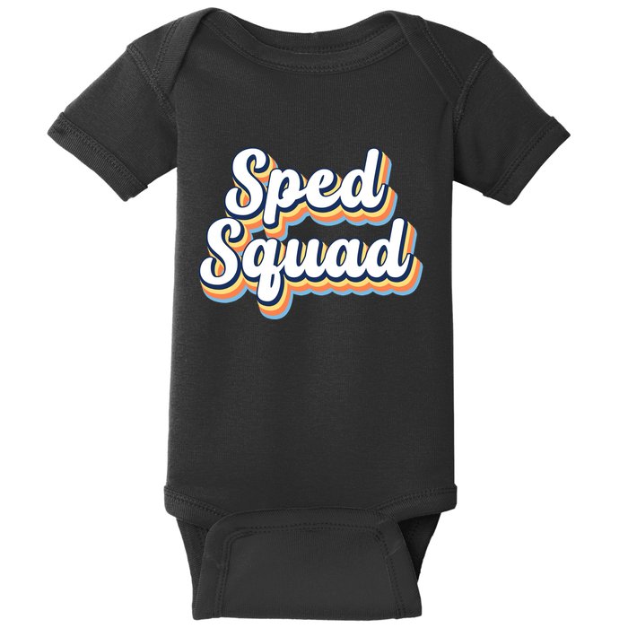 Sped Squad Special Education Retro Baby Bodysuit