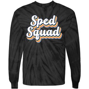 Sped Squad Special Education Retro Tie-Dye Long Sleeve Shirt