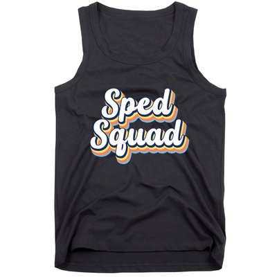 Sped Squad Special Education Retro Tank Top