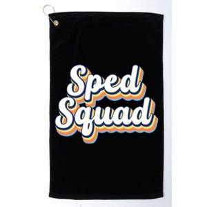 Sped Squad Special Education Retro Platinum Collection Golf Towel