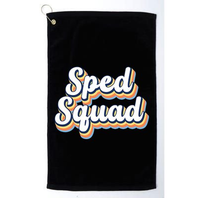 Sped Squad Special Education Retro Golf Towel