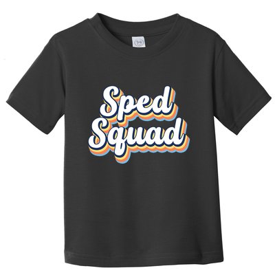 Sped Squad Special Education Retro Toddler T-Shirt
