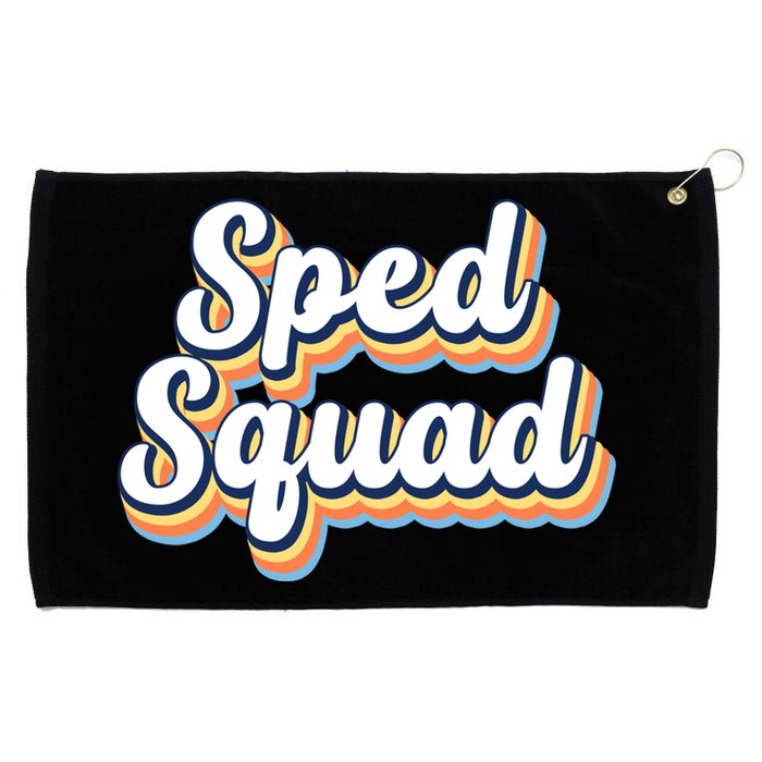 Sped Squad Special Education Retro Grommeted Golf Towel