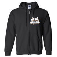 Sped Squad Special Education Retro Full Zip Hoodie