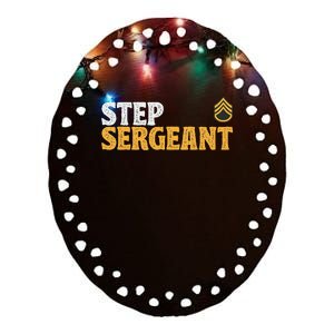 Step Sergeant Ceramic Oval Ornament