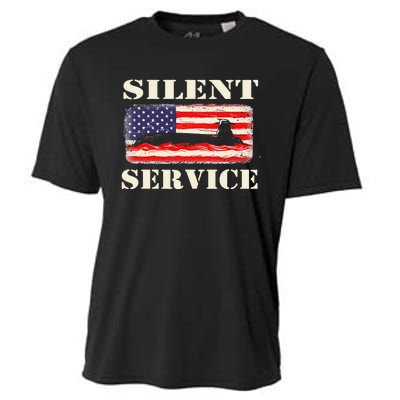 Silent Service Submarine Us Veteran Submariner Cooling Performance Crew T-Shirt